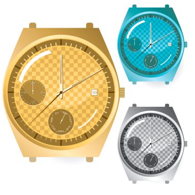 Chronograph Watches Set clipart