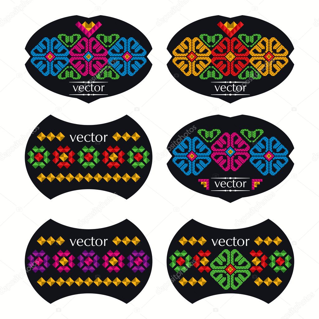 Mexican Style Labels Set