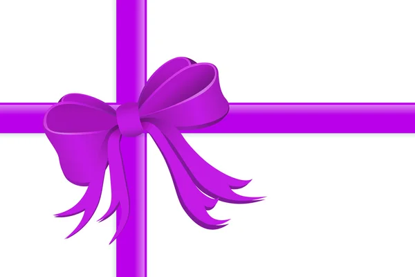 Gift wrapped with silk ribbon — Stock Photo, Image