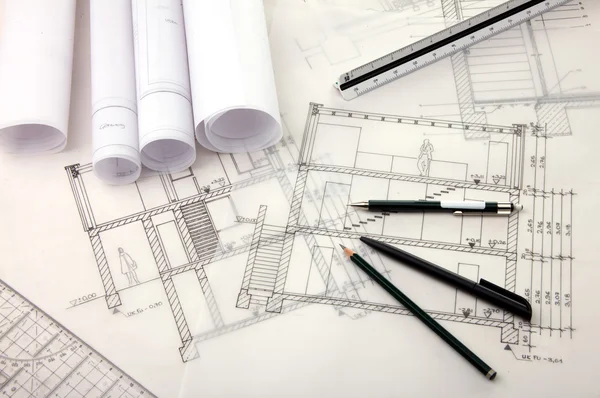 stock image Architecture planning a building