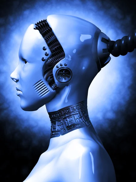 Robot girl Stock Kép