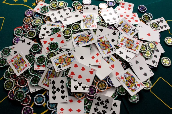 Pókerezni szerencsejáték — Stock Fotó