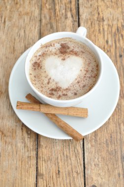 Coffee heart clipart