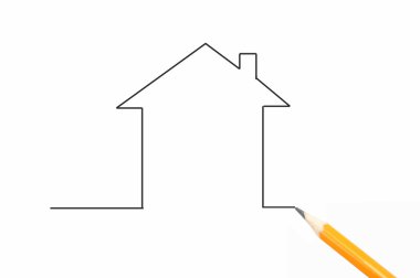 House drawing clipart