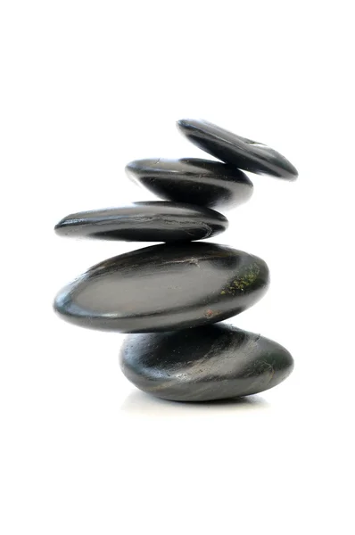 Zen pedras isoladas — Fotografia de Stock