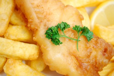 Fish and chips clipart