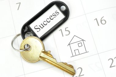 Keys to new home clipart