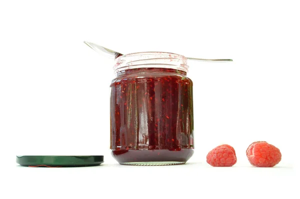 Open jam jar — Stock Photo, Image