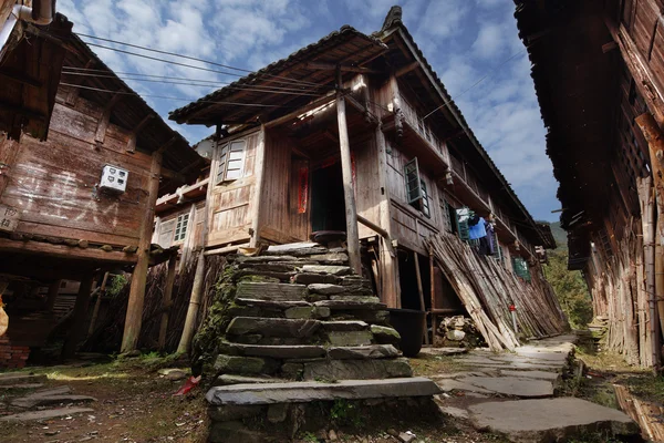 Culturele hut in guangxi, china Stockfoto