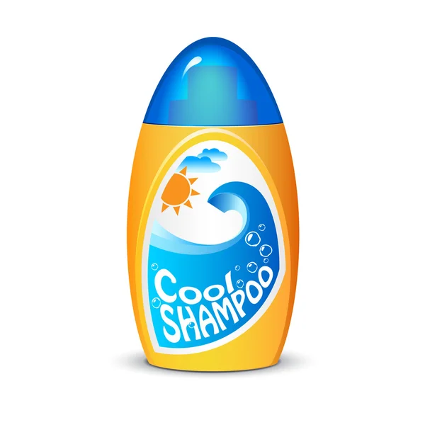 Fles shampoo — Stockvector