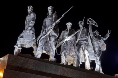 Detail of the Monument to the Heroic Defenders of Leningrad clipart