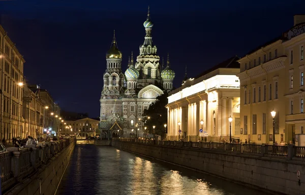 Saint Petersburg dökülmüş kan Kilisesi — Stok fotoğraf