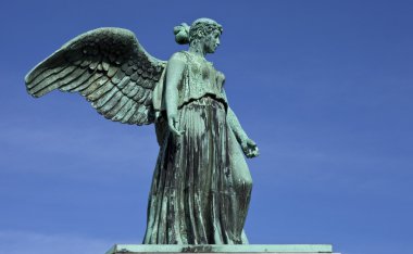 Angel Statue on the World War 1 Maritime Monument clipart