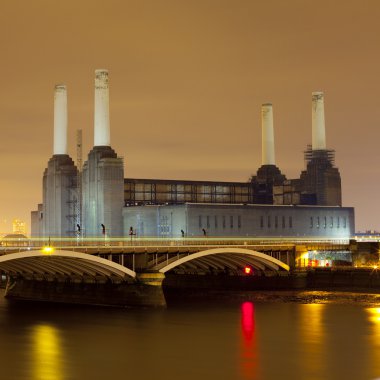 Battersea Power Station at Night clipart