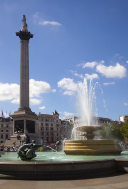 Trafalgar Square in London clipart