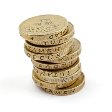 Pile of £1 Coins clipart