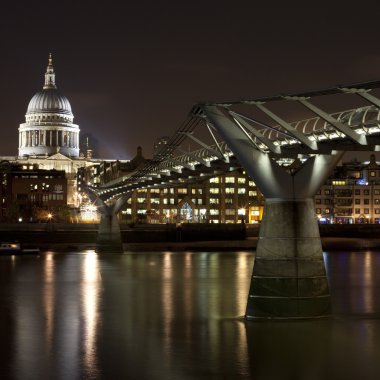 St. Paul's and the Millennium Bridge clipart