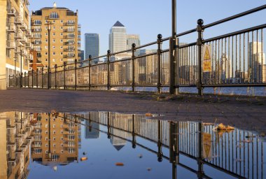 Docklands Puddled Reflection clipart