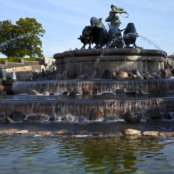 Gefion Fountain, Copenhagen — Stock Photo, Image