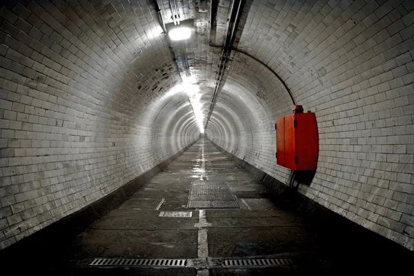Greenwich-Fußtunnel, london. — Stockfoto