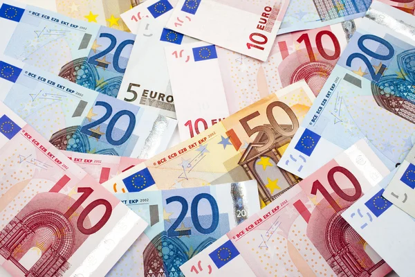Euro poznámky — Stock fotografie