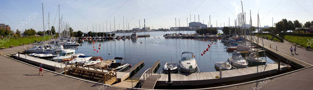 Copenhagen Marina and Harbour Panorama