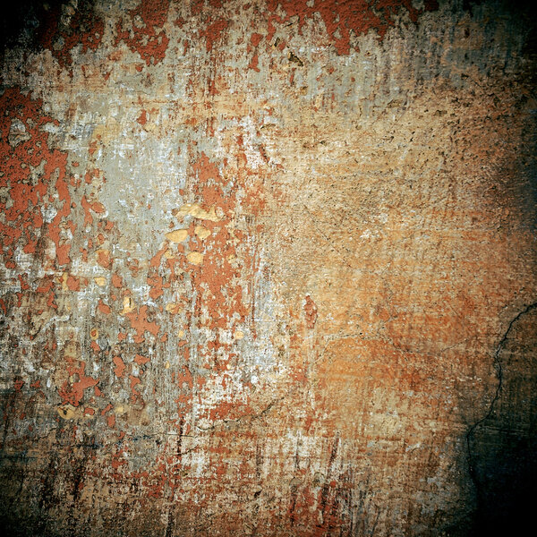 Grunge worn scratched wall