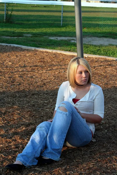 Blond On Playground 3 — Stock Photo, Image