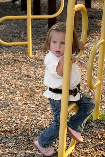 Little Girl Climbing 3 — Stock Photo, Image