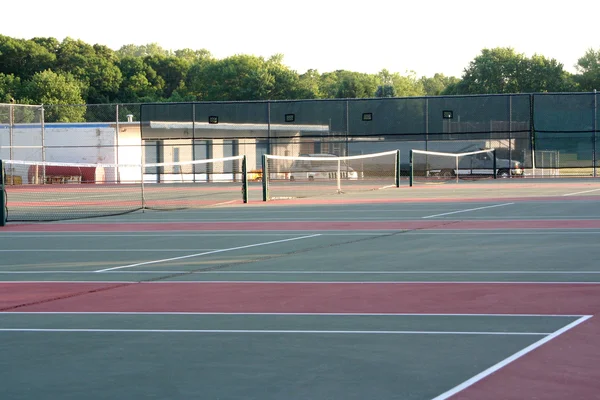 High School Tennis Court — Stock Photo, Image