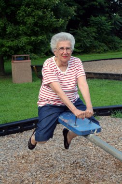 Seesaw Grandma 5 clipart