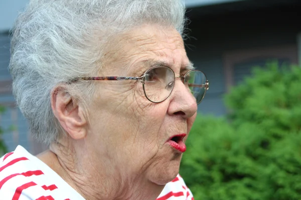 Angry Grandmother — Stock Photo, Image