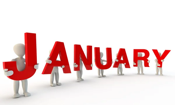 January — Stock Photo, Image