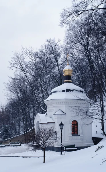 Kaple v zimě — Stock fotografie