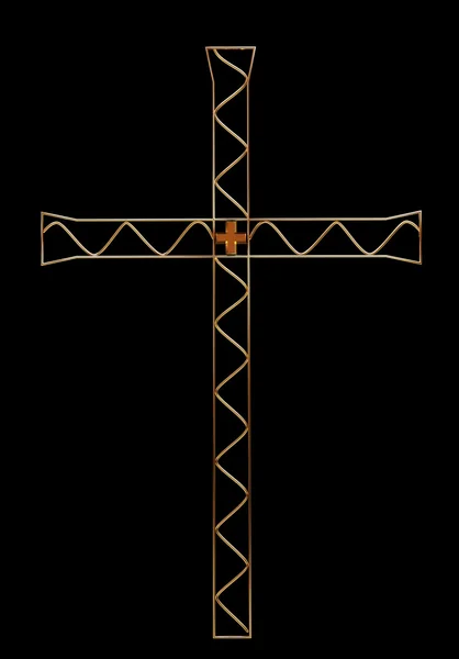 Золотой крест — стоковое фото