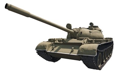 Soviet medium tank T-55 clipart