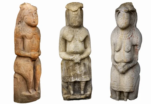 Three isolated ancient women — Stock Photo, Image