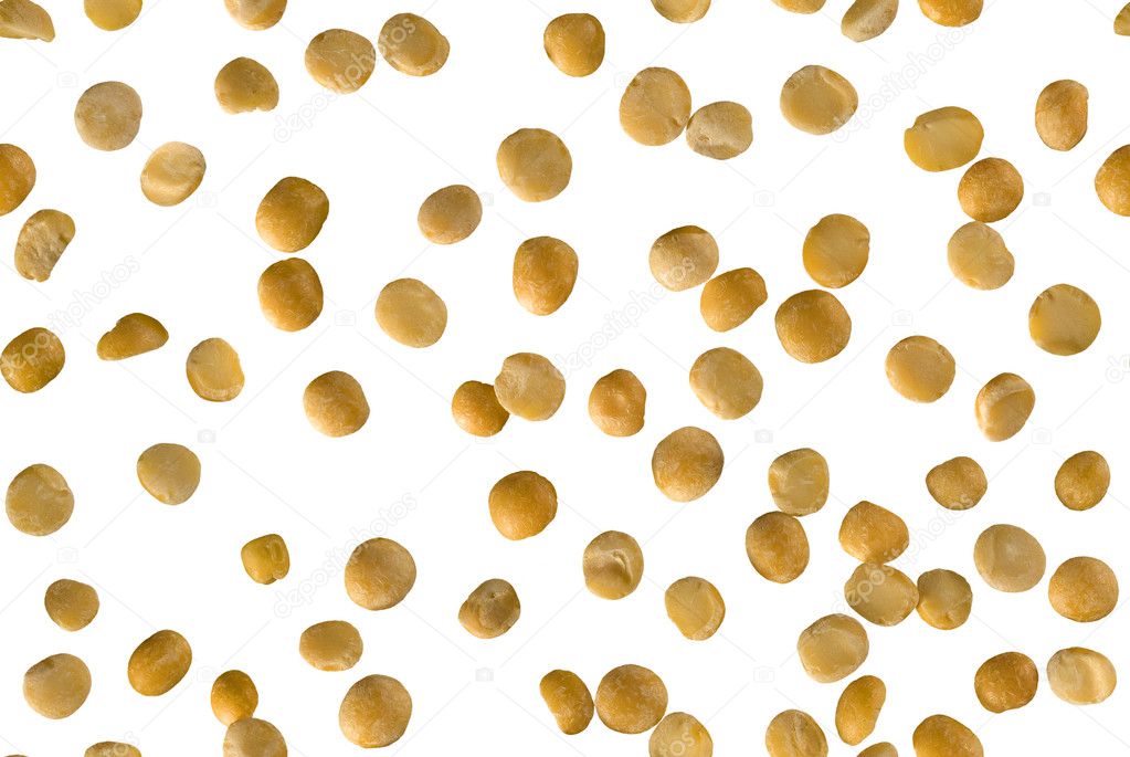 Seamless image of isolated dry peas