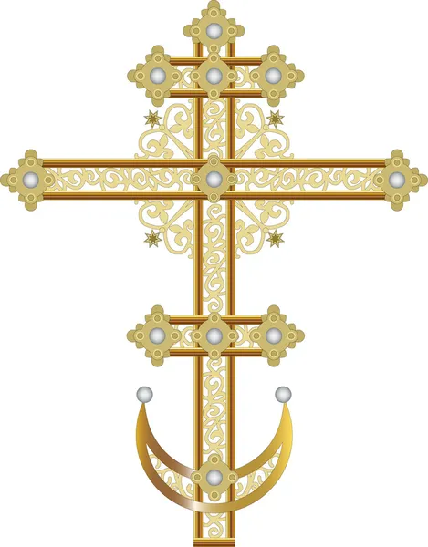 Ornate cross — Stock Vector