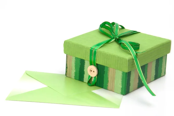 Gift and the letter — Stock Photo, Image