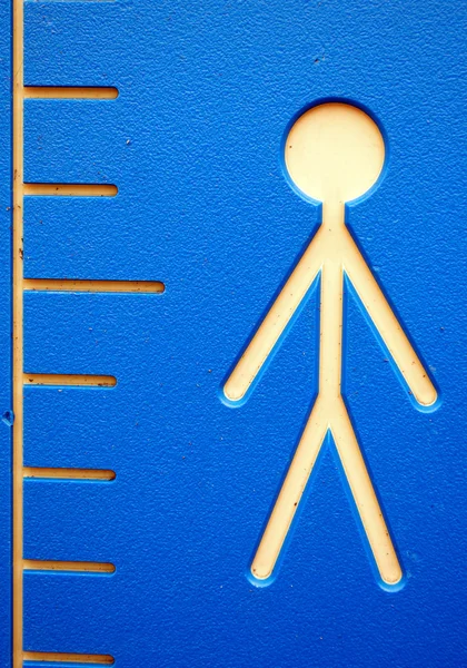 A figure of a person and a measure — Stock Photo, Image