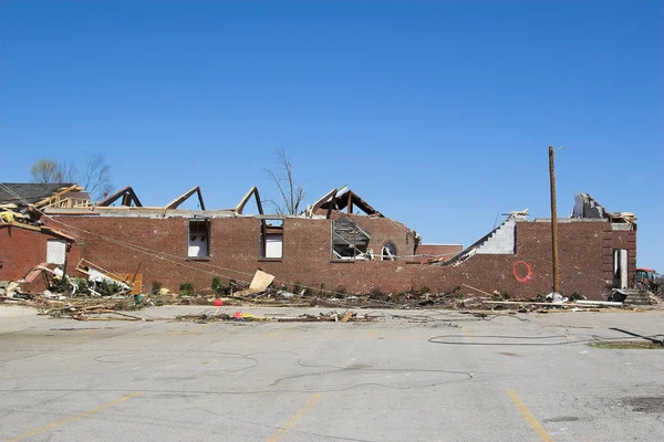 Escola Tornado Hits — Fotografia de Stock