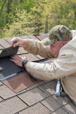 Roofer Working clipart