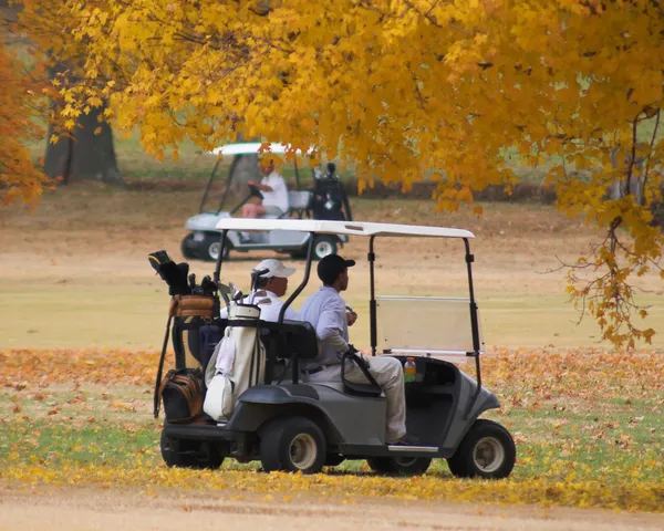 Fall Golfing — Stock Photo, Image