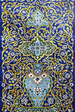 Traditional arabic tiles in dubai clipart