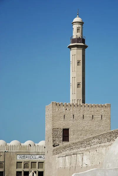 Старый дубайский форт в объединённых арабских эмиратах — стоковое фото