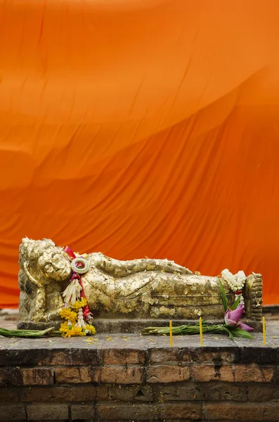 Tayland yatan Buda heykeli — Stok fotoğraf