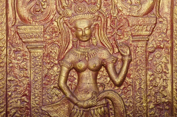 Буддийская фреска в Пномпене — стоковое фото