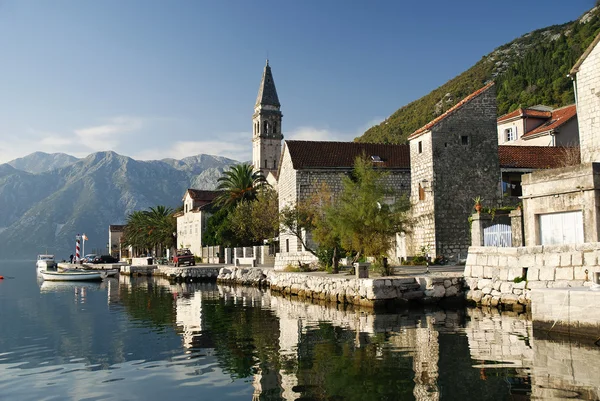 Perast village near kotor in montenegro — Stock Photo, Image