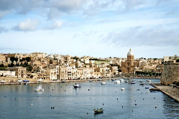 Weergave valetta oude stad in malta — Stockfoto